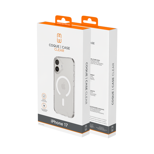 Coque Clear MagSafe iPhone 17 - Transparente